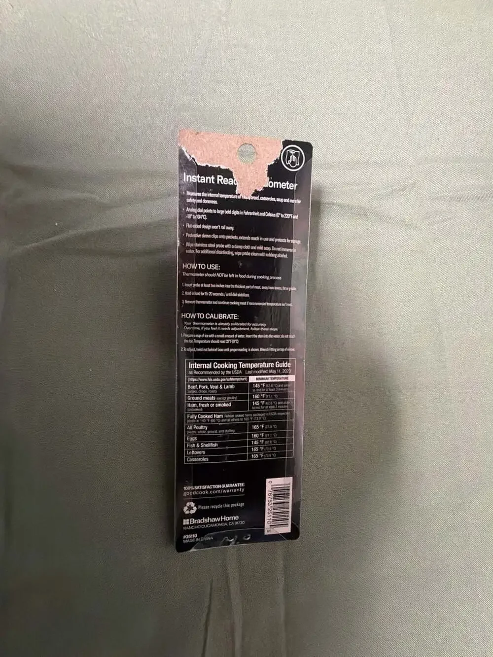 GoodCook Everyday Instant Read Meat Thermometer with Pocket Sleeve #25110